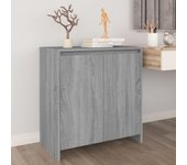 Aparador | aparador de comedor | armario de cocina de madera contrachapada gris sonoma 70x41x75 cm cfw27535