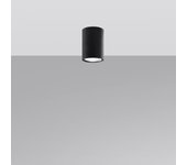 Lámpara de techo toris 10 negro led con bombilla 4000k - 6x6x10cm sollux
