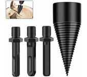 Broca divisora de madera de 42 mm, divisora cónica para taladros y fresadoras de madera, herramienta de amolado cónico con tornillo divisor.
