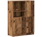 Mueble de cocina 2 uds | armario de cocina madera contrachapada madera vieja cfw169409