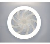 Ventilador de techo con luz, silencioso dc, mando a distancia, blanco, ø48cm, tono de luz ajustable y regulable