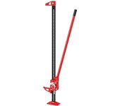 Wiltec gato elevador hasta 3000 kg largo de 150 cm elevación ajustable 12,2-135 cm para coches 4x4 todoterrenos gato de trinquete elevador de coche...