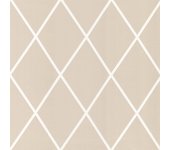 Papel pintado rombos beige estilo romántico rollo 10m x 0,52m