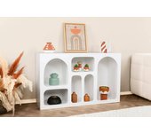 Aparador arsenio, bufé de salón, aparador de salón, despensa de cocina, 120x37h74 cm, blanco