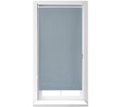 Relaxdays estor térmico opaco, cortina enrollable, oscurecedor ventana sin taladrar, blackout con cadena, 220x76cm, gris