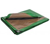 Lona 10 x 15 m pérgola y cenador 250g/m² anti uv lona de pe verde y marrón de alta calidad para pérgola y cenador