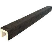 Viga imitación madera 15cm de ancho x 15cm de alto x 2m de largo color ébano decorativa de poliuretano vu0012-2-e