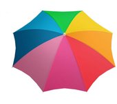 Sombrilla multicolor ø 220 cm