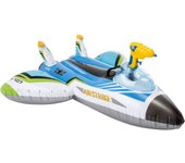 Intex - avión hinchable con pistola de agua - 117 x 117 cm - azul