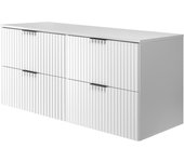 Mueble de baño, blanco mate, 120 x 57 x 46 cm