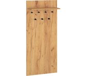Perchero de pared con 7 ganchos 1 estante nilo madera