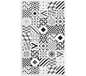 Alfombra de vinilo hidráulica 18 negra 65x140 cm pvc cocina salón comedor