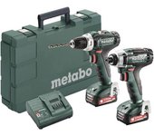 Metabo 685166000 set 2.7.1 12v li-ion powermaxx bs12 + powermaxx ssd12bl + 2x li-power 12v 2ah + sc30 con maletín