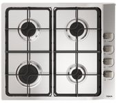 Placa gas teka e/60 3 40 inox natural