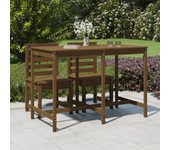 Vidaxl mesa de jardín madera maciza pino marrón miel 159,5x82,5x110 cm