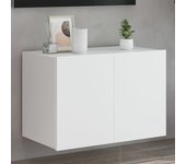Mueble tv de pared con luces led blancas 60x35x41 cm