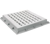 Boca peatonal con rejilla 40 x 40 cm