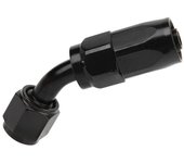 Adaptador de extremo de manguera giratorio de 45° an6 de aluminio para líneas de fluido de agua, refrigerante, aire y gas