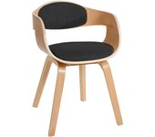 Silla de visita kingston tela natural/gris oscuro