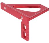 Regla de ángulo de inglete 3d de aleación de aluminio profesional roja de 45 grados para c