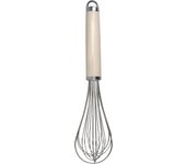 Batidor de varillas manual de acero inoxidable, beige
