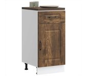 Maison exclusive - mueble bajo de cocina kalmar de madera ingeniería roble ahumado