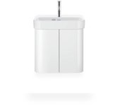 Duravit muebles lavabo 50cm happy d.2 con rebosadero, con banco de grifo, 1 agujero de grifo, 0710500000, color: blanco