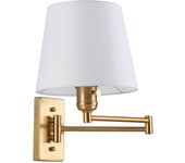 Aplique de pared con brazo articulado reno - e27 - dorado