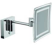 Inda - espejo de aumento cuadrado 3x con luz led de pared, my mirror