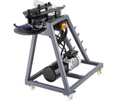 Vevor dobladora tubos eléctrica 750w móvil con ruedas jack hidráulico 6l 3 matrices ángulo máx 180° motor potente tubos 19,05-50,8mm