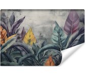 Papel pintado no tejido foto hojas plantas naturaleza para habitación 450cm x 300cm