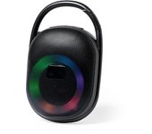 Altavoz luz led multicolor bluetooth. potencia sonido 5w. batería 1.200 mah 10,2x15,5x5 cm. color: negro dam