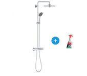 Grohe vitalio joy system 260, columna de ducha con mezclador termostático + chorro ravak cleaner (26403001*)