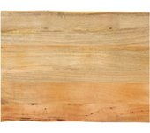 Tablero 90x60x2,5 cm borde vivo madera maciza de mango