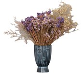 Maceta con cara de metal, macetero decorativo con carácter abstracto para balcón, sala de estar, jardín