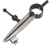 Calibrador de resorte de pata plana de 75 mm, compás divisor de acero ajustable con cerradura y funda para bolígrafo