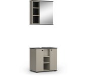 Vicco conjunto de muebles de baño joli, gris, 2 partes