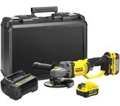 Amoladora angular v20 18v 4.0ah stanley fatmax sfmcg400m2k