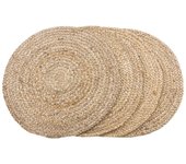Juego de 4 platillos bombay, yute, marrón, epikasa