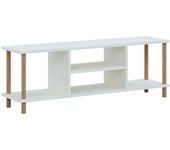 Mueble tv con espacio de almacenamiento 43 x 120 x 29 cm blanco 03_0007883