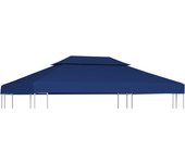 Maison exclusive - toldo de cenador 2 niveles 310 g/m² 4x3 m azul