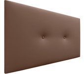 Dhome cabecero de polipiel liso con botones tapizado de alta gama cabezal lujo cama dormitorio moderno acolchado (arcilla, 105cm)
