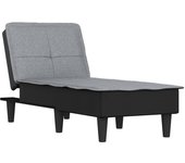 Tumbona de jardín | tumbona de exterior | silla de tela gris claro cfw598690