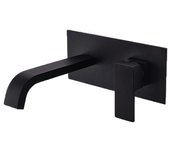 Grifo monomando lavabo empotrado acton negro