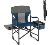 Costway silla plegable de director, bolsa nevera, bolsa de almacenamiento y correa portátil, capacidad de 180 kg, camping, senderismo, pesca, picnic (