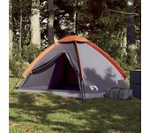 Tienda de campaña iglú para 2 personas impermeable gris naranja 2 personas / gris