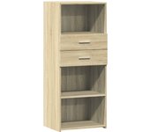 Aparador alto | aparador de comedor | armario de cocina madera de ingeniería roble sonoma 50x42,5x124 cm cfw75644