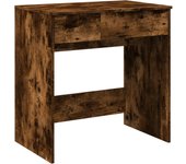 Tocador | mesa tocador | tocador de maquillaje con espejo roble ahumado 73x46,5x120 cm cfw21123