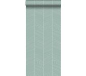 Papel pintado chevron menta verde - 0,53 x 10,05 m - walls4you