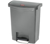 Rubbermaid cubo de basura de pedal slim jim 30 litros gris
